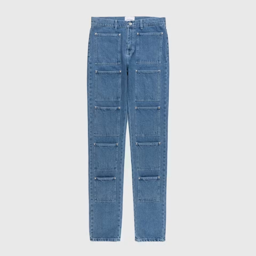 Classic Blue Straight-Leg Jeans